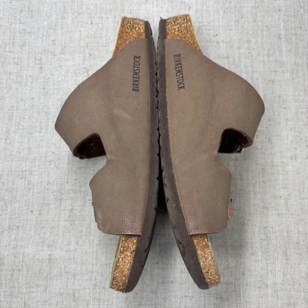 Birkenstock Arizona Kids Mocha Brown Birko-Flor Sandals EU 33 US 2-2.5